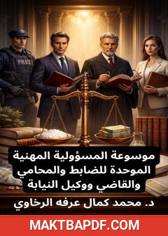 غلاف كتاب موسوعة المسؤولية المهنية الموحدة للضابط والمحامي والقاضي ووكيل النيابة
