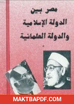 غلاف كتاب مصر بين الدولة الإسلامية و الدولة العلمانية