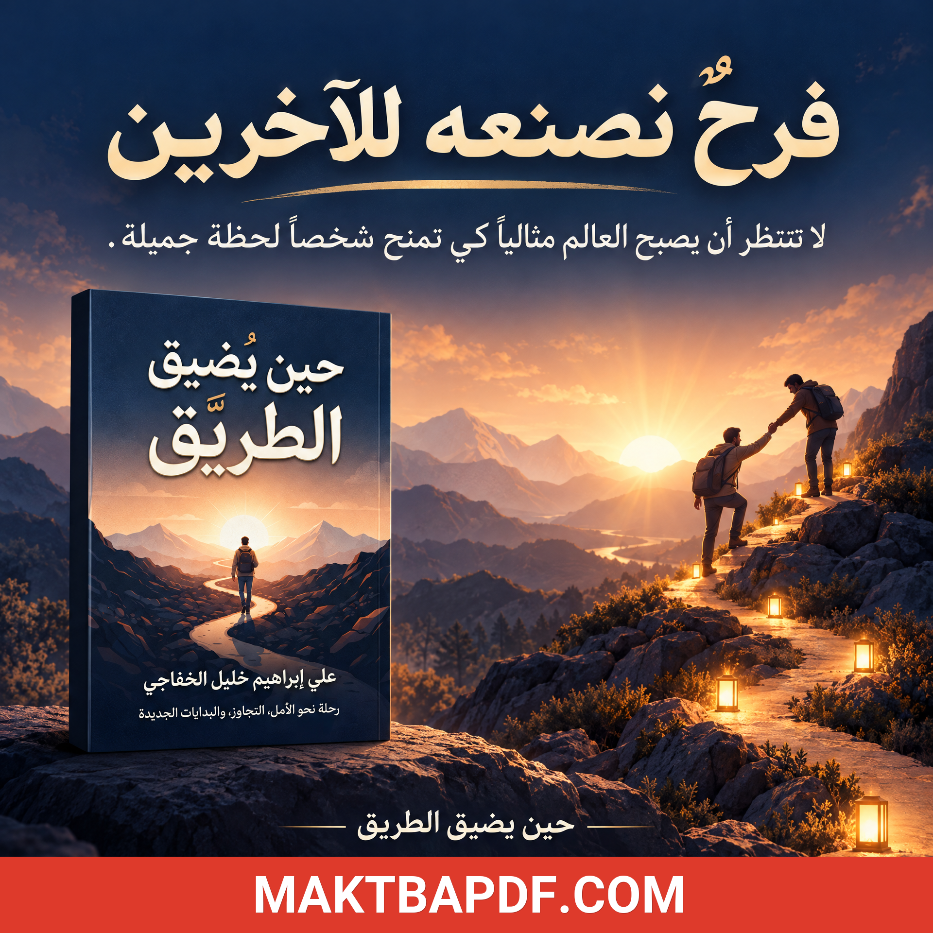 غلاف كتاب حين يضيق الطريق