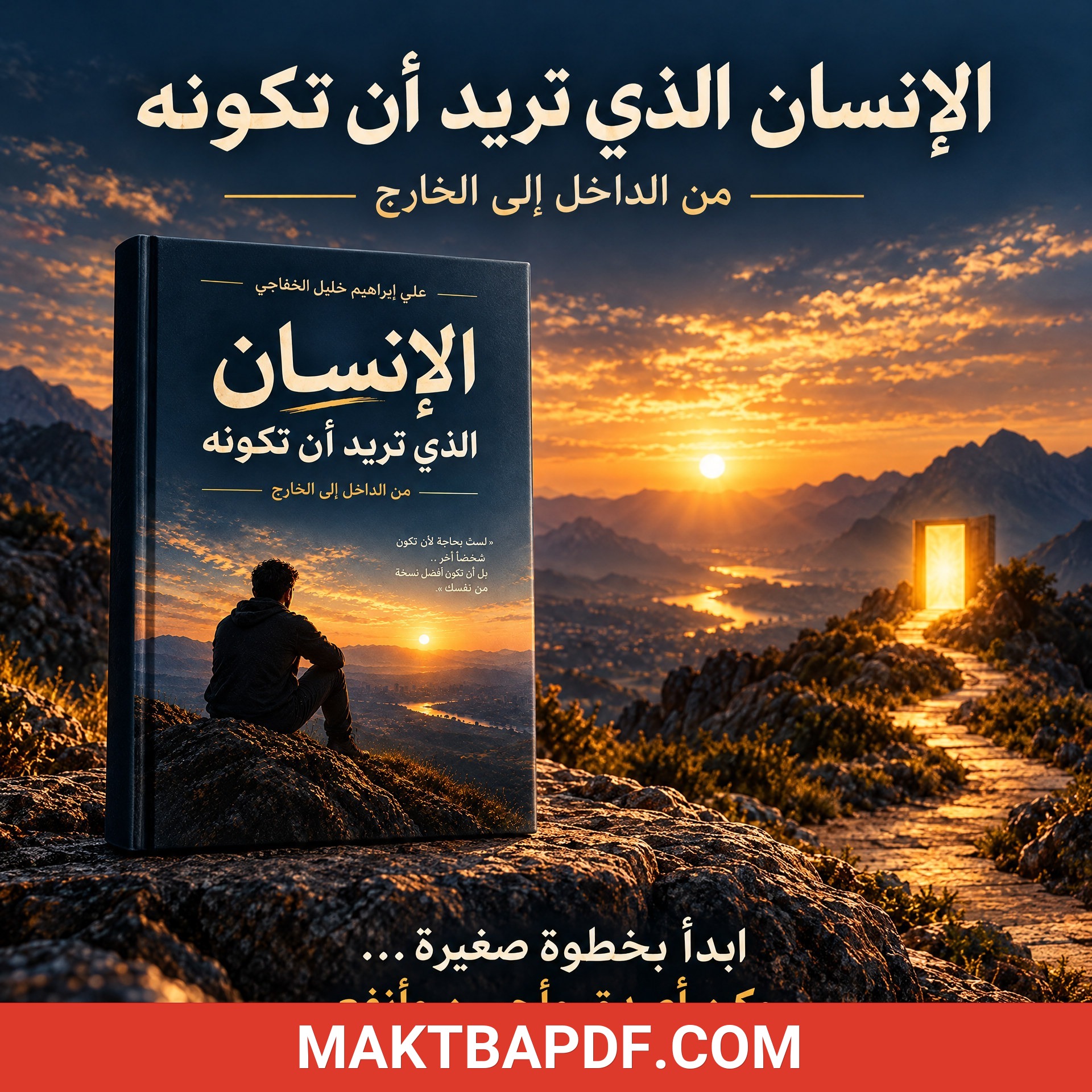 غلاف كتاب الإنسان الذي تريد أن تكونه